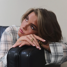 Load image into Gallery viewer, Ethel Crystal Stacked 3 Rings Stainless Steel
