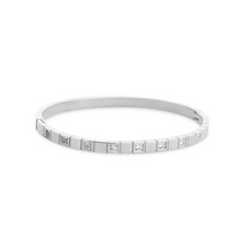 Load image into Gallery viewer, Meg Crystal Bangle Bracelet Stainless Steel
