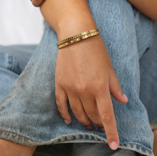 Load image into Gallery viewer, Meg Crystal Bangle Bracelet Stainless Steel
