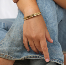 Load image into Gallery viewer, Meja Textured Bangle Bracelet Stainless Steel
