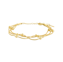 Load image into Gallery viewer, Oda Multi-strand Bead Bracelet Stainless Steel
