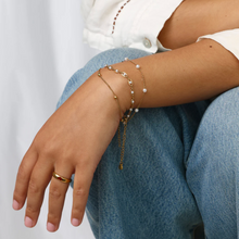Load image into Gallery viewer, Nanna Pearl Chain Bracelet Stainless Steel
