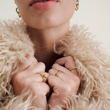 Load image into Gallery viewer, Melissa Duo Crystal Ring Stainless Steel
