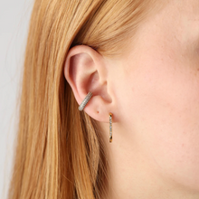 Load image into Gallery viewer, Celeste Crystal Hoop Earrings Stainless Steel
