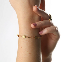 Load image into Gallery viewer, Mae Flower Bracelet Stainless Steel
