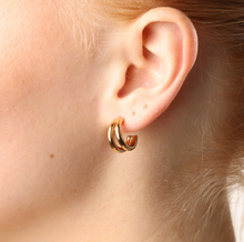 Load image into Gallery viewer, Heylin Double Hoop Earrings Stainless Steel
