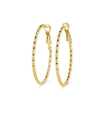Load image into Gallery viewer, Sansa Organic Hoop Earrings
