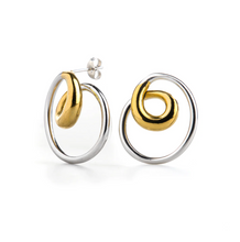 Load image into Gallery viewer, Lara Swirl Stud Earrings Stainless Steel
