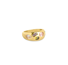 Load image into Gallery viewer, Bambi Crystal Dome Ring Stainless Steel
