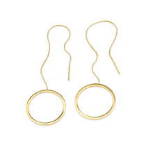 Load image into Gallery viewer, Tiril Circle Chain Earrings Stainless Steel

