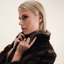 Load image into Gallery viewer, Tiril Circle Chain Earrings Stainless Steel

