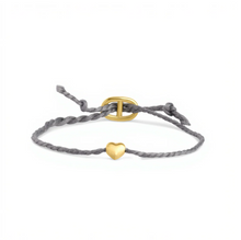 Load image into Gallery viewer, Alex Rope Bracelet Heart Stainless Steel
