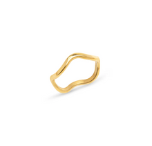 Load image into Gallery viewer, Johanna Wavy Ring Stainless Steel
