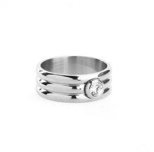 Load image into Gallery viewer, Jane Crystal Ring Stainless Steel
