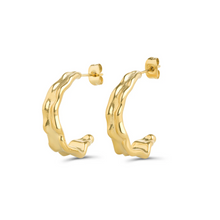Load image into Gallery viewer, Kajsa Hammered Stud Earrings
