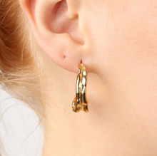 Load image into Gallery viewer, Kajsa Hammered Stud Earrings

