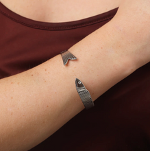 Load image into Gallery viewer, Erle Fish Bangle Bracelet Stainless Steel
