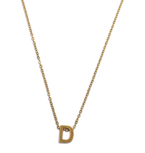 Load image into Gallery viewer, Viola Letter Necklace GOLD Stainless Steel
