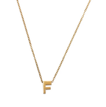 Load image into Gallery viewer, Viola Letter Necklace GOLD Stainless Steel
