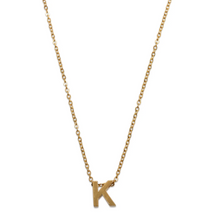 Load image into Gallery viewer, Viola Letter Necklace GOLD Stainless Steel
