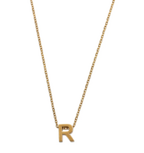 Load image into Gallery viewer, Viola Letter Necklace GOLD Stainless Steel
