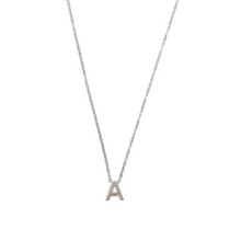 Load image into Gallery viewer, Viola Letter Necklace SILVER Stainless Steel
