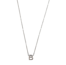 Load image into Gallery viewer, Viola Letter Necklace SILVER Stainless Steel

