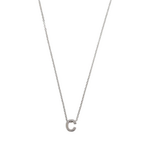 Load image into Gallery viewer, Viola Letter Necklace SILVER Stainless Steel
