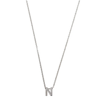 Load image into Gallery viewer, Viola Letter Necklace SILVER Stainless Steel
