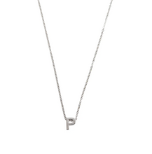 Load image into Gallery viewer, Viola Letter Necklace SILVER Stainless Steel
