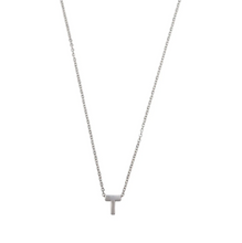 Load image into Gallery viewer, Viola Letter Necklace SILVER Stainless Steel
