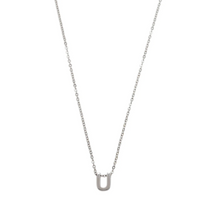 Load image into Gallery viewer, Viola Letter Necklace SILVER Stainless Steel
