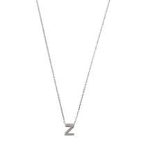 Load image into Gallery viewer, Viola Letter Necklace SILVER Stainless Steel
