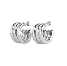 Load image into Gallery viewer, Liv Multi-Layered Stud Earrings Stainless Steel
