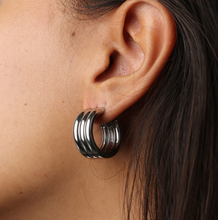 Load image into Gallery viewer, Liv Multi-Layered Stud Earrings Stainless Steel
