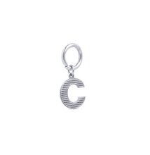 Load image into Gallery viewer, Sanya Initial Charm Silver Stainless Steel
