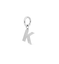 Load image into Gallery viewer, Sanya Initial Charm Silver Stainless Steel
