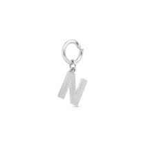Load image into Gallery viewer, Sanya Initial Charm Silver Stainless Steel
