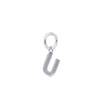 Load image into Gallery viewer, Sanya Initial Charm Silver Stainless Steel

