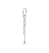 Load image into Gallery viewer, Kate Chain Hoop Earrings Stainless Steel
