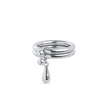 Load image into Gallery viewer, Storm Duo Drop Ring Stainless Steel
