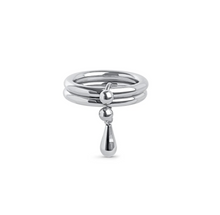 Load image into Gallery viewer, Storm Duo Drop Ring Stainless Steel
