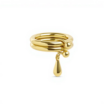 Load image into Gallery viewer, Storm Duo Drop Ring Stainless Steel
