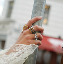 Load image into Gallery viewer, Storm Duo Drop Ring Stainless Steel

