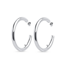 Load image into Gallery viewer, Peg Sleek Hoop Stud Earrings

