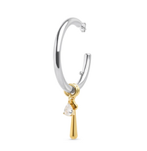 Load image into Gallery viewer, Peg Sleek Hoop Stud Earrings
