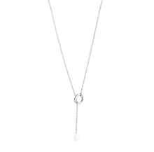 Load image into Gallery viewer, Boel Lariat Pearl Necklace Stainless Steel
