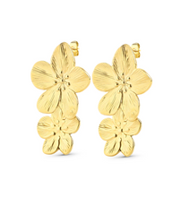 Load image into Gallery viewer, Lottie Flower Earrings Stainless Steel
