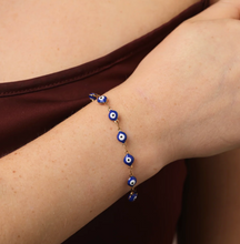Load image into Gallery viewer, Uma Evil Eye Bracelet Stainless Steel
