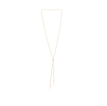 Load image into Gallery viewer, Barbro Lariat Pearl Necklace Stainless Steel
